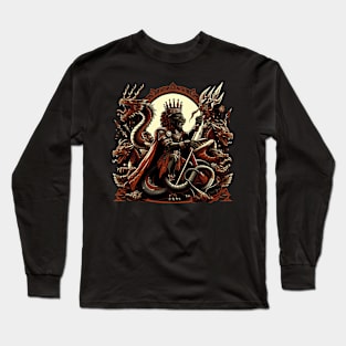 the lion king with the guardian dragon Long Sleeve T-Shirt